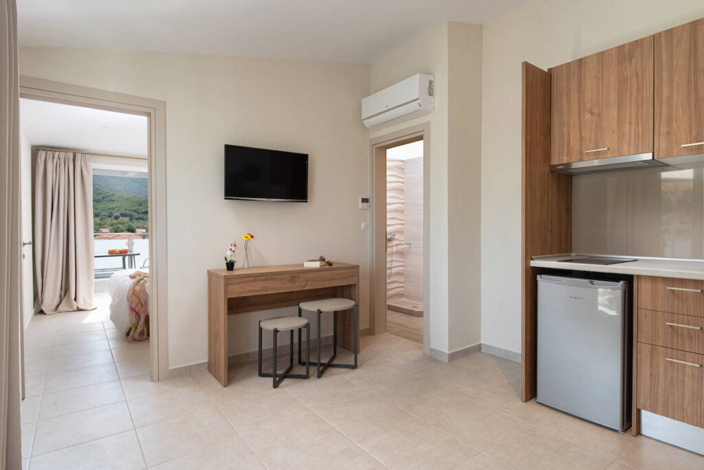 Discover Sarti Studios—where comfort meets Greek hospitality. Your perfect seaside escape in Sarti awaits